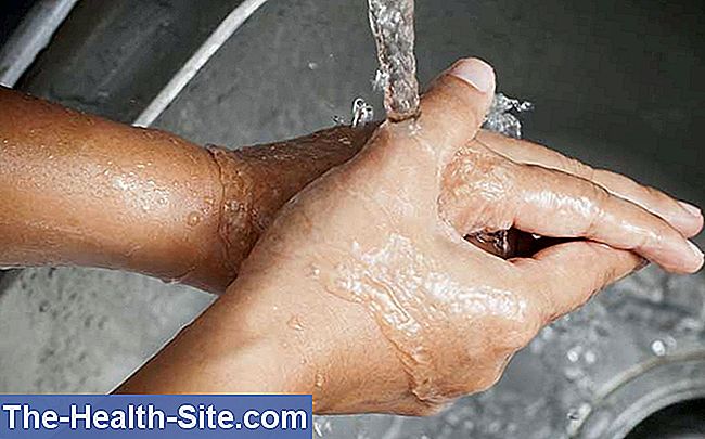 Persoon wast handen
